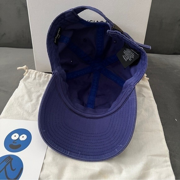Balenciaga x Colette 2017 Logo Embroidered Campaign Hat Blue *FULL PACKAGING* - Picture 6 of 16